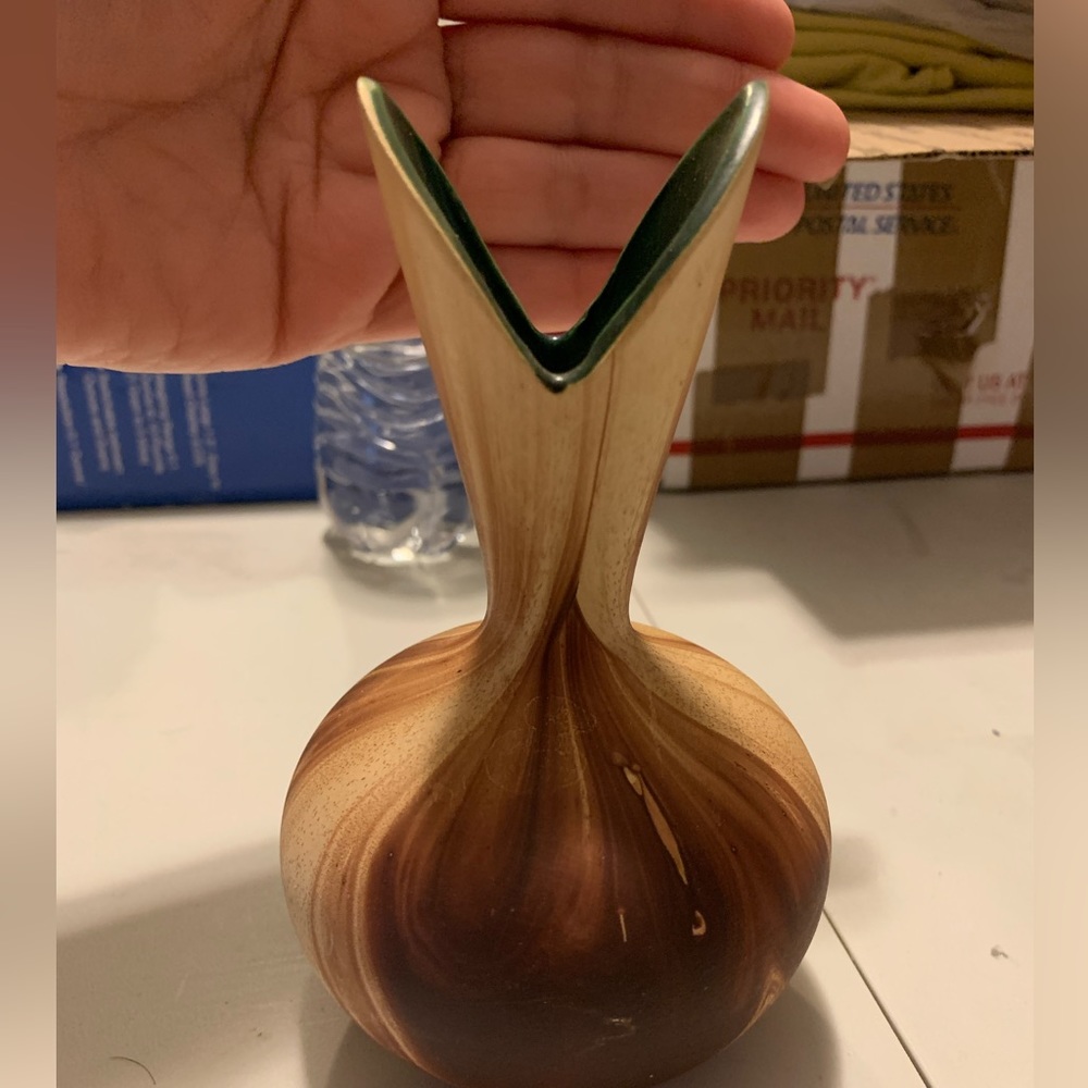 Vintage little clay vase Yellowstone Park
